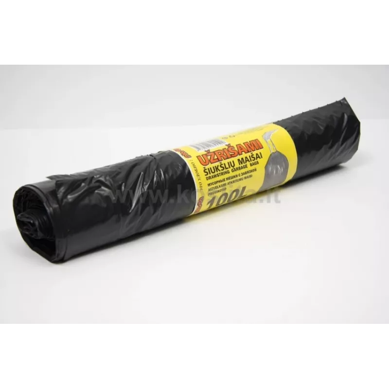Bolsas de basura con cierre, 100 l / 10 uds., 35 micrómetros