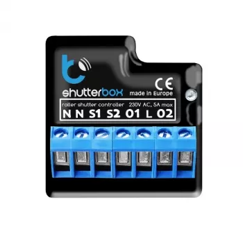 Control de persiana blebox shutterBox negro