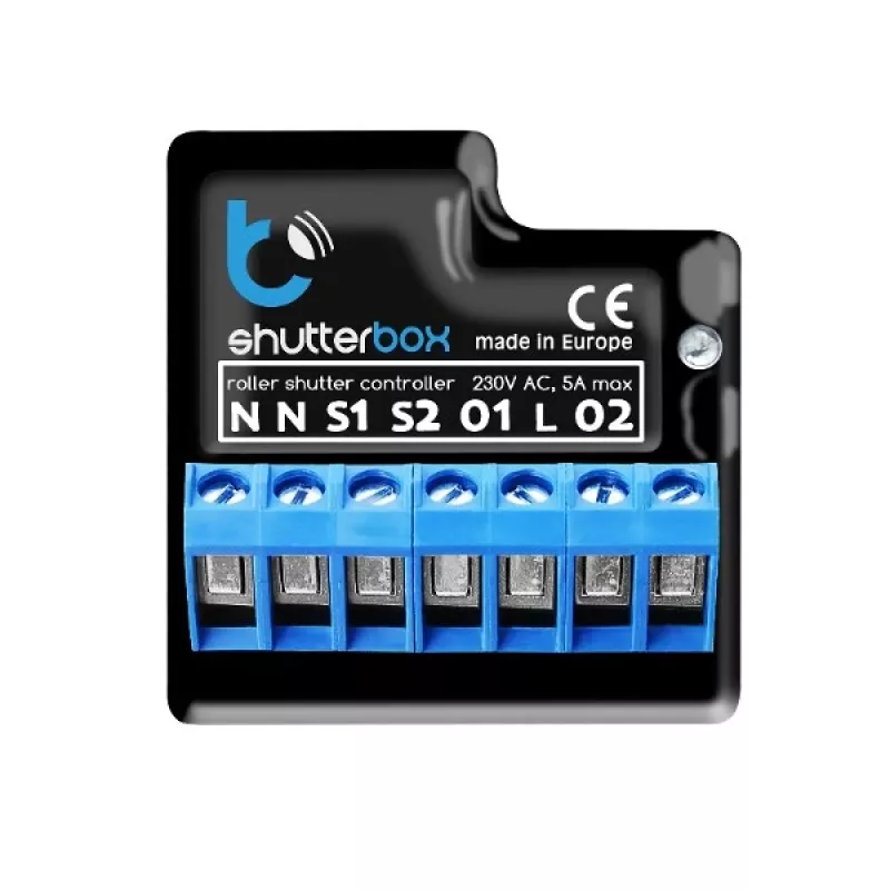 Control de persiana blebox shutterBox negro