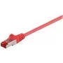 Cable de red Goobay 92458 rojo 0,15 m Cat6 S/FTP
