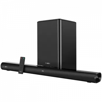 Barra de sonido SB-2200D, negra (300W, DolbyDigital, Bluetooth, HDMI, mando a distancia, óptico, USB, pantalla, subwoofer inalámbrico)