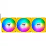 Ventilador de caja Thermaltake CT140 EX ARGB 140 mm amarillo pack de 3