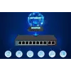 Switch PoE Extralink CERES 8x 100Mb/s PoE/PoE+, 2x uplink RJ45 100Mb/s, 96W