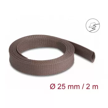 Funda protectora para cable DeLOCK 20901 marrón poliéster 2,5 cm