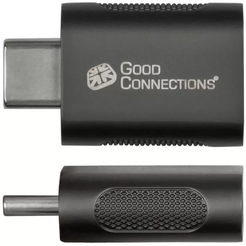 Good Connections Adaptador USB 3.2 Gen.1 3.0 conector macho C a conector hembra USB-A carcasa de metal galvanizado (USB-AD302)