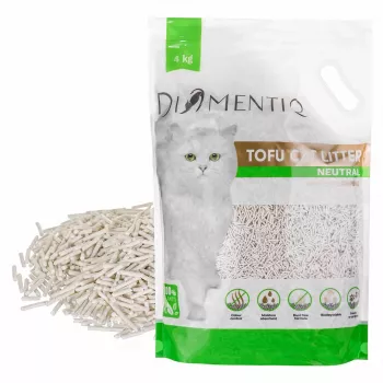 DIAMENTIQ Tofu Neutral Ultra aglutinante – arena vegetal – 4 kg