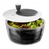 Centrifugadora de ensaladas GEFU Rotare con manivela, capacidad 3 L, carcasa de plástico, negro/blanco, apta para lavavajillas