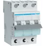 Hager MBS313. Corriente nominal: 13 A, frecuencia de red: 50/60 Hz, corriente de salida nominal: 13 A. Tipo: característica B, número de módulos (máx.): 3 módulos. Ancho: 52,5 mm, profundidad: 70 mm, altura