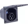 Conector macho CEE AS Schwabe 61493 16 A 230 V — conector industrial de 3 polos para alimentación monofásica