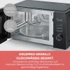 Microondas combinado SEVERIN MW 7798, de sobremesa, 29 l, 900 W, negro, plato giratorio de 315 mm