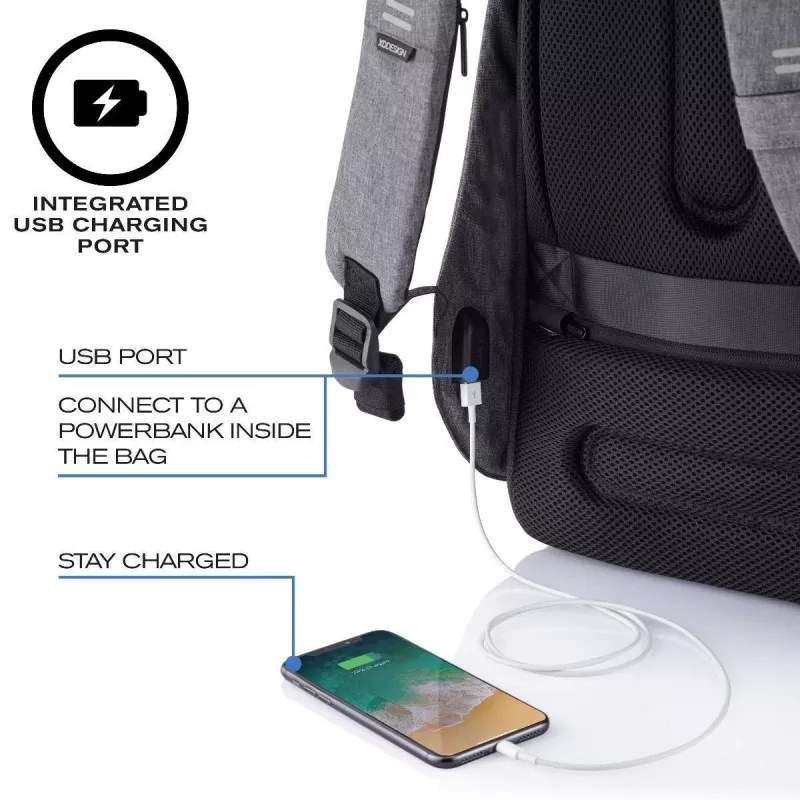 Mochila XD-Design Bobby Hero Small negra gris