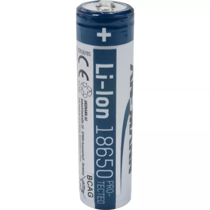 ANSMANN - Batería 18650 - Li-Ion - 2600 mAh - 9,36 Wh - Plata (1307-0000)