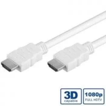 VALUE High Speed - cable de vídeo/audio/red - HDMI - HDMI, 19 pines (M) - HDMI, 19 pines (M) - 2 m - apantallado - blanco (11.99.5702)