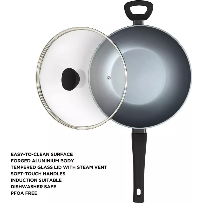 Wok Russell Hobbs RH01709EU 28 cm perlado, sartén antiadherente