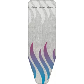 Funda de tabla de planchar VILEDA Total Reflect azul gris blanco para tablas de planchar 1300 x 450 mm