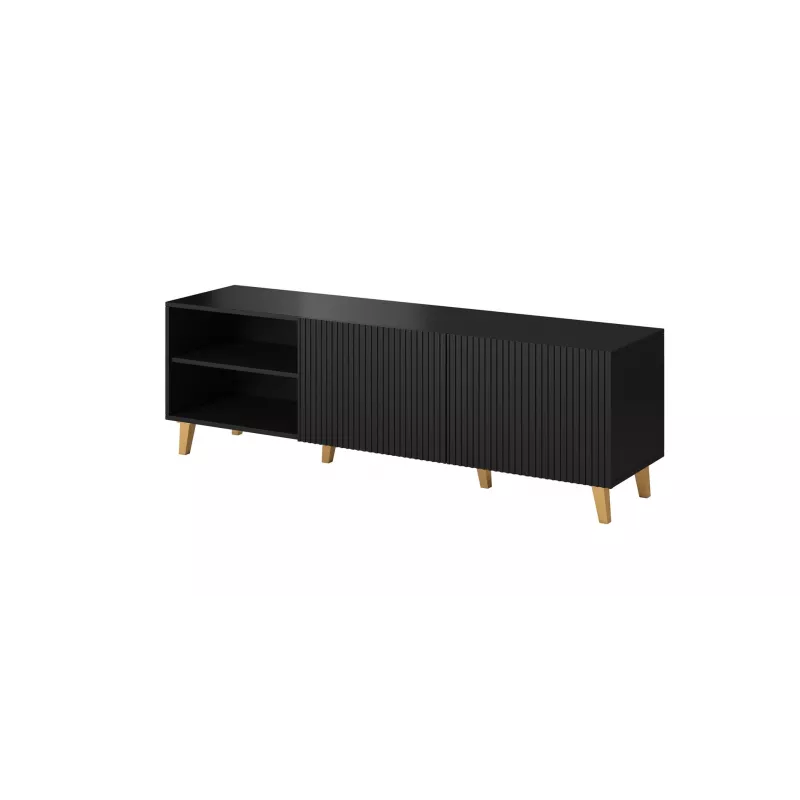 Mueble RTV Cama PAFOS 150x42x52 negro mate