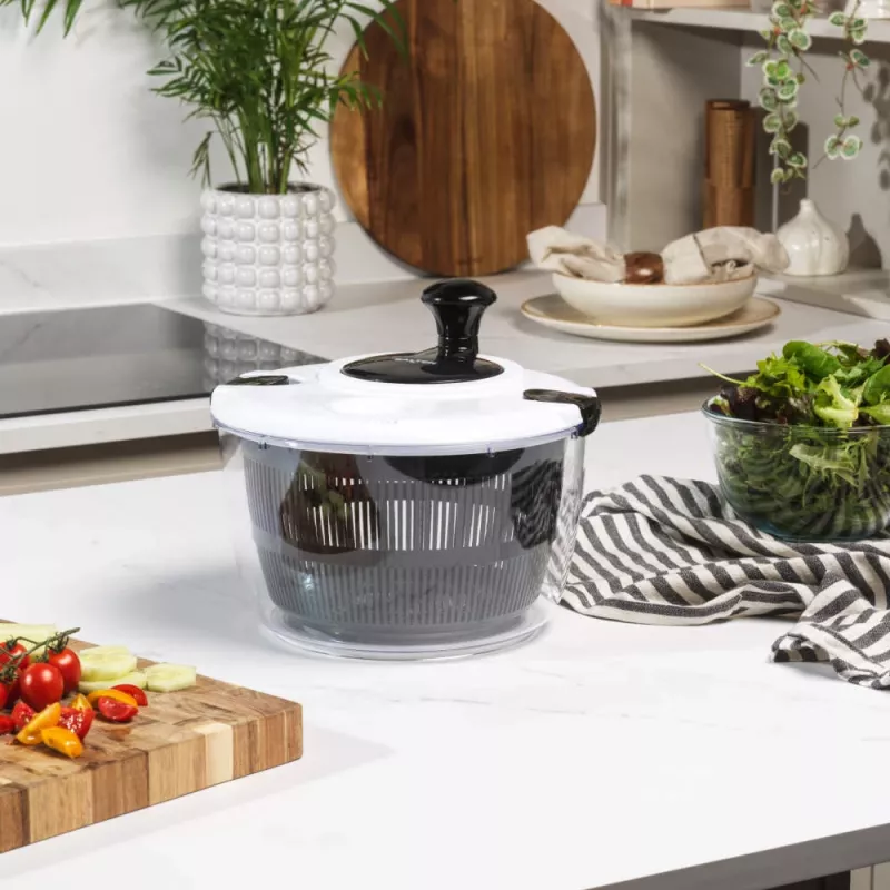 Centrifugadora de ensaladas Salter BW13899EU7 5 L de capacidad, cuenco y cesta de plástico sin BPA