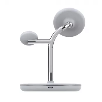 Cargador de sobremesa inalámbrico Tellur TLL151391 3en1 MagSafe carga rápida para smartphone, reloj y auriculares