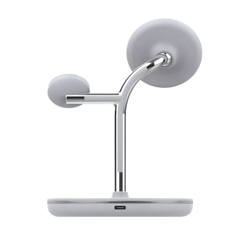 Cargador de sobremesa inalámbrico Tellur TLL151391 3en1 MagSafe carga rápida para smartphone, reloj y auriculares