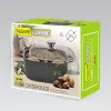 Olla con tapa Maestro MR-2828, 28 cm Ø, 8,0 L, antiadherente, para cocinas de gas, cuadrada negra