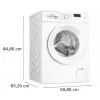 Lavadora de carga frontal Bosch WGE02201PL — 8 kg, 1200 rpm, tambor de 55 l, pantalla LED, inverter