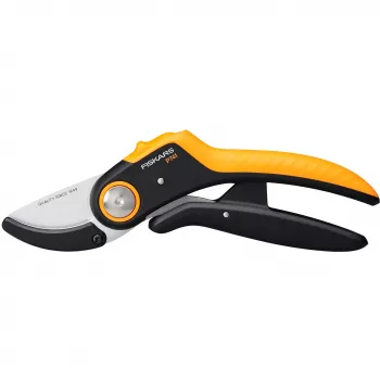 Tijera de podar Fiskars Plus PowerLever yunque negro naranja