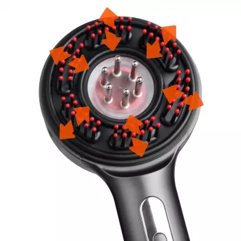 Cepillo masajeador regenerador para cabello y cuero cabelludo MT6537