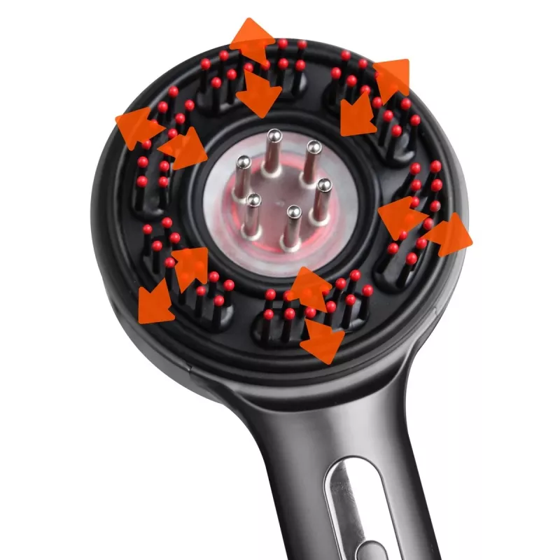 Cepillo masajeador regenerador para cabello y cuero cabelludo MT6537