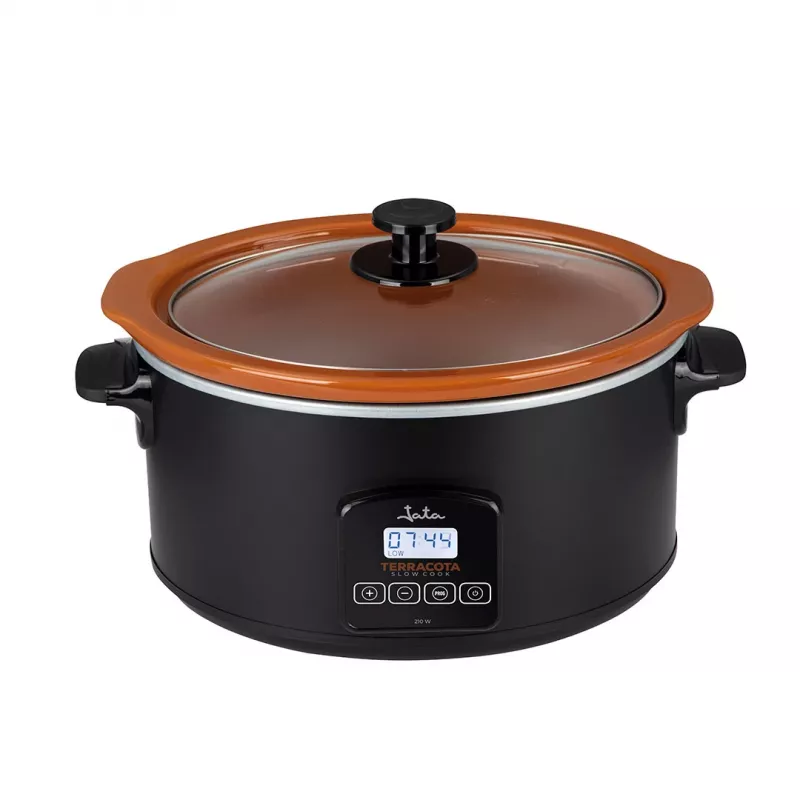 Olla de cocción lenta Jata JEOL2145 5 L 210 W negra terracota botones 230 V