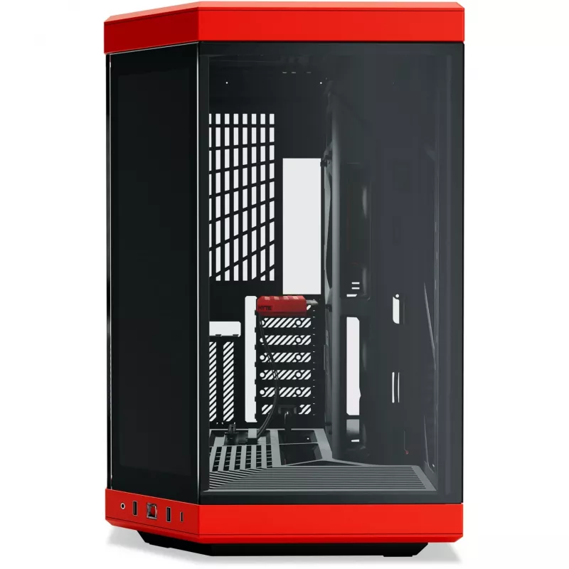 HYTE Y70 Touch Infinite Midi Tower Negro, color cereza