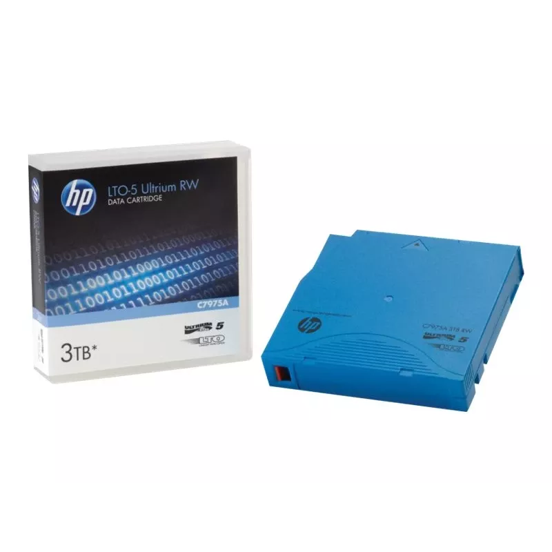 Hewlett Packard Enterprise HPE Ultrium Non-Custom Labeled Data Cartridge - 20 x LTO Ultrium 5 - 1,5TB / 3TB - etiquetado - Light Blue - medio de almacenamiento (C7975AN)
