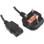 Cable de alimentación Tecline 809010 negro 1,8 m