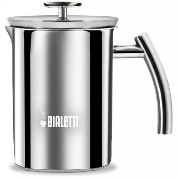 Bialetti 3990, espumador de leche eléctrico de mano, acero inoxidable, acero inoxidable, 1000 ml, 1 l, 200 mm