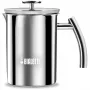 Bialetti 3990, espumador de leche eléctrico de mano, acero inoxidable, acero inoxidable, 1000 ml, 1 l, 200 mm