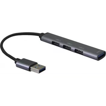 Hub USB helos HUB 4en1 USB-A 3.0 con 3 conectores USB-A 2.0