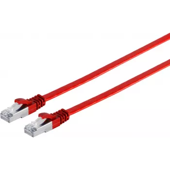 Cable de parcheo helos 75512-SLR U/FTP Cat 6A delgado, rojo, 2,0 m