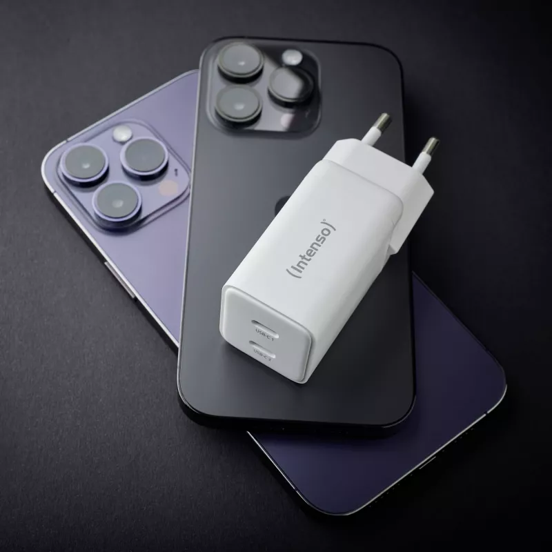 Adaptador de corriente 2xUSB-C GAN/7804012 INTENSO