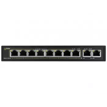 Switch de red PULSAR SG108 Gigabit Ethernet (10/100/1000) Power over Ethernet (PoE) negro