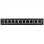 Switch de red PULSAR SG108 Gigabit Ethernet (10/100/1000) Power over Ethernet (PoE) negro