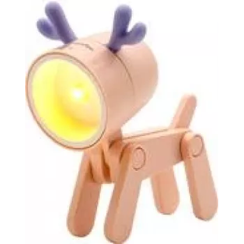 Lámpara de mesa LED RealPower 486313 rosa universal a pilas