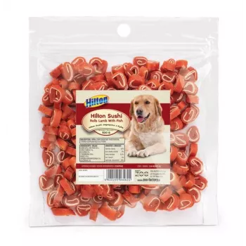 HILTON Sushi Rolls cordero con pescado - snacks para perros - 500 g