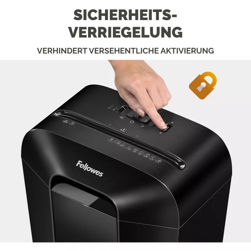 Destructora de documentos Fellowes Powershred LX50 corte en partículas negra