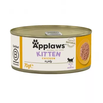 Applaws comida húmeda para gatos para gatitos pollo en gelatina 70 g bolsa — 10 % proteína, 6 % grasa, 81 % humedad