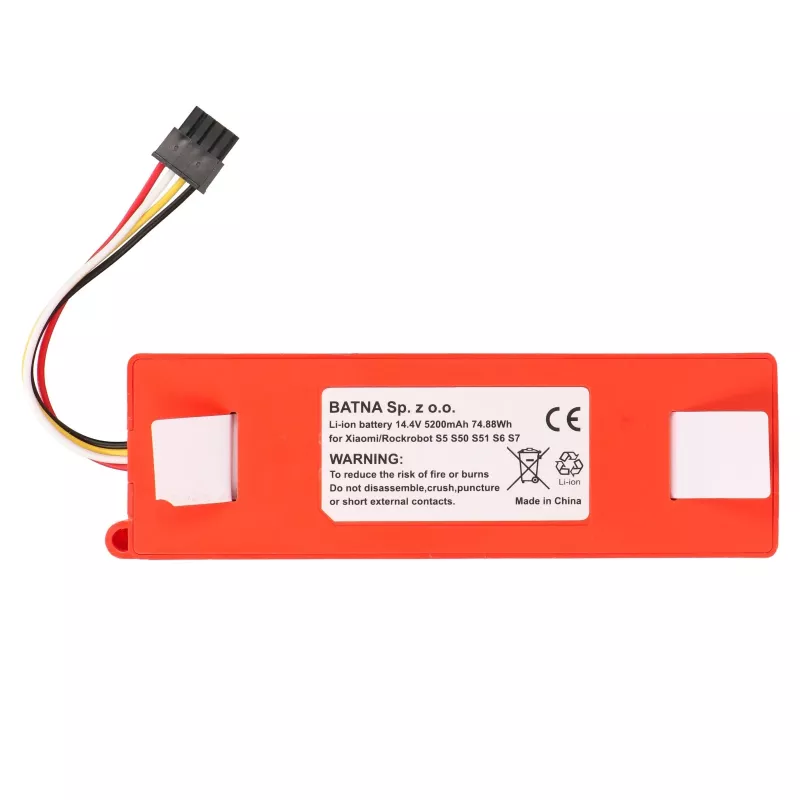 Batería de repuesto para aspiradora Xiaomi Mi Robot / Roborock S50 S55, 14,4 V 5200 mAh