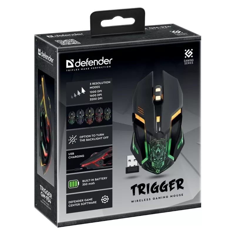 Ratón gaming inalámbrico TRIGGER GM-934