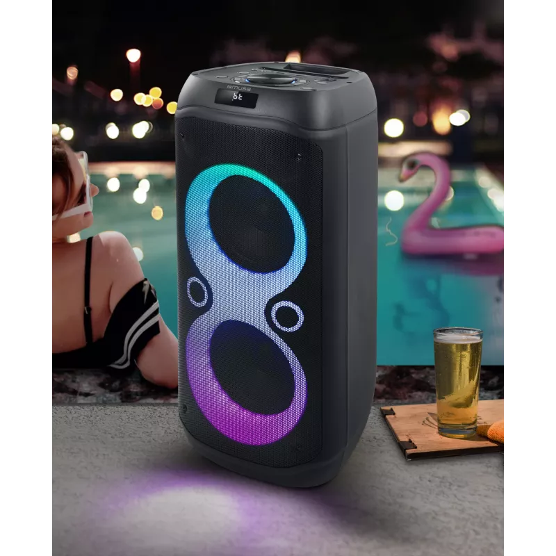 Muse M-1937 DJ altavoz portátil/para fiestas Negro 600 W