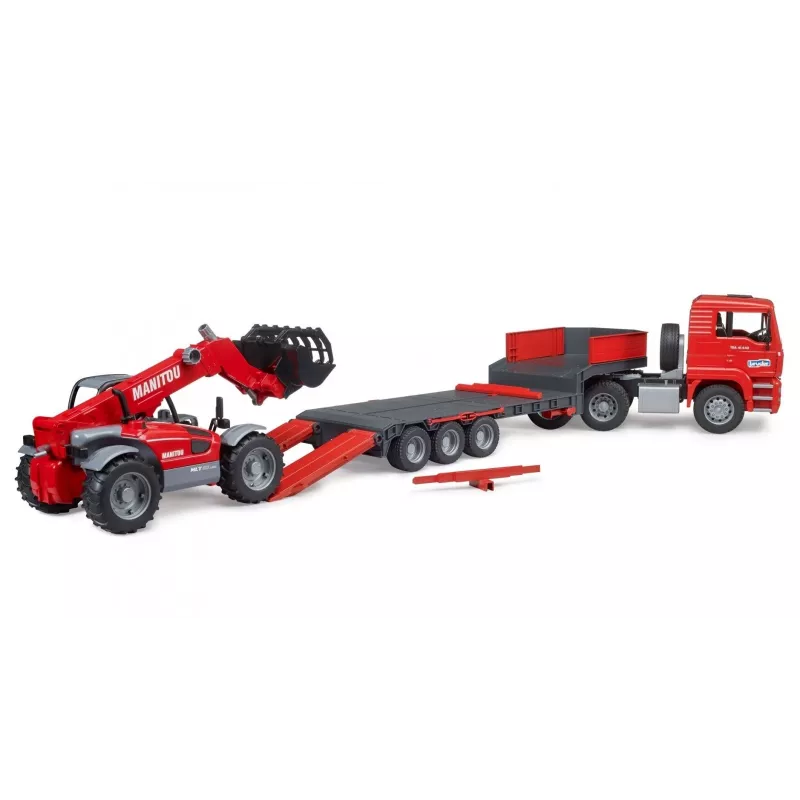 Set de vehículos BRUDER MAN TGA camión cargador con cargador Manitou