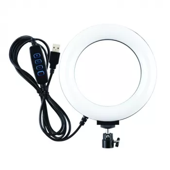 Aro de luz LED, 16 cm, USB