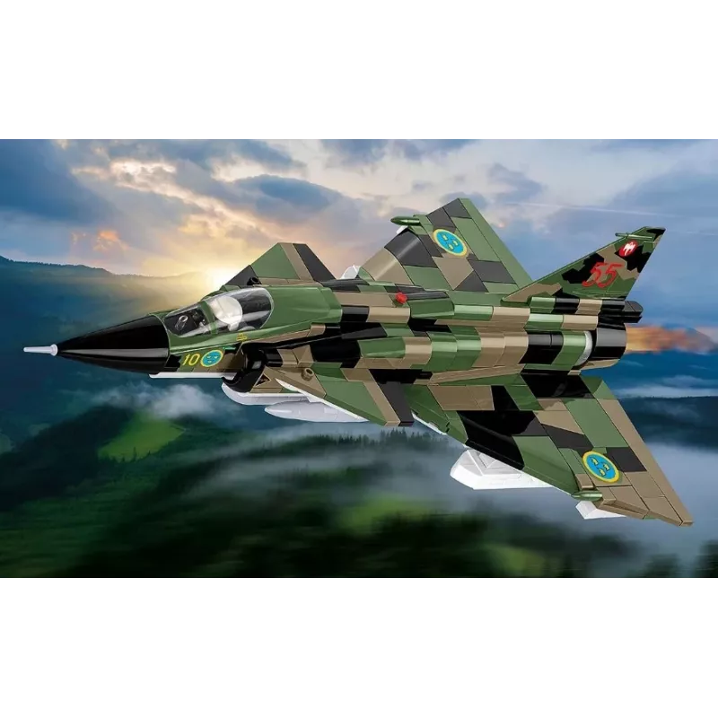Set de construcción Cobi Blocks Saab AJS 3 Viggen 911 uds. set de modelismo, 911 piezas