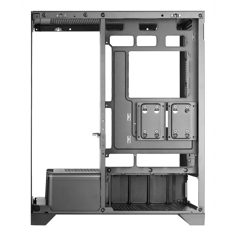 Caja de PC semitorre TACENS Mars Gaming MCPRISMA, negra, cristal templado, compatible con ATX/Micro-ATX/Mini-ITX, 2x bahías de 3,5